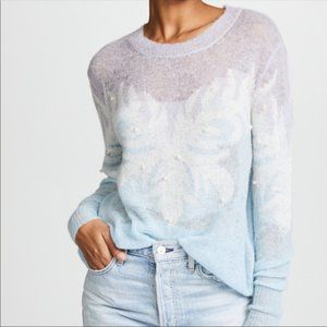 Wildfox Josephine Alpaca Blend Butterfly Pearl Sweater